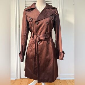 Bebe Chocolate Brown Trench Coat
